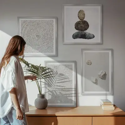 Dekorativní sada obrazů moderní malba na pískovci