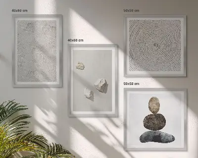 Dekorativní sada obrazů moderní malba na pískovci