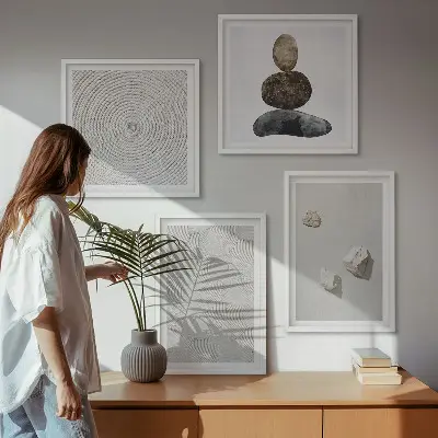 Dekorativní sada obrazů moderní malba na pískovci