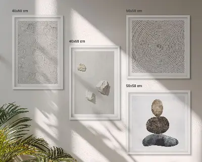 Dekorativní sada obrazů moderní malba na pískovci