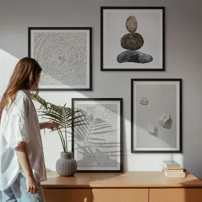 Dekorativní sada obrazů moderní malba na pískovci