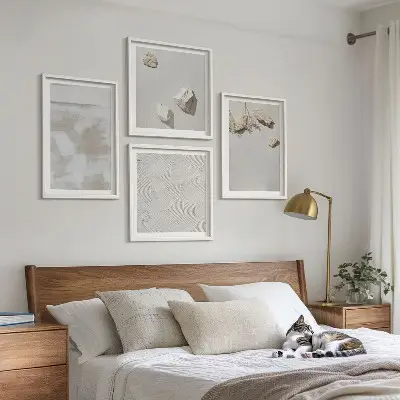 Moderní sada obrazů s motivem pískovcové boho textury