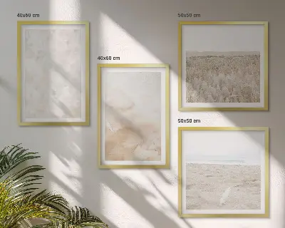 Dekorativní sada obrazů s motivem pastelových módních textur