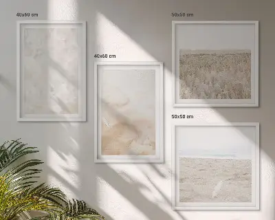 Dekorativní sada obrazů s motivem pastelových módních textur