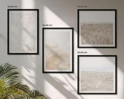 Dekorativní sada obrazů s motivem pastelových módních textur