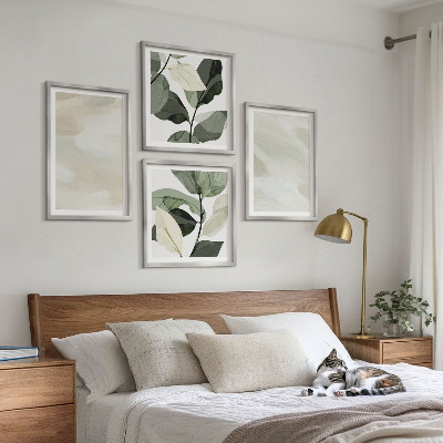 Dekorativní sada obrazů Jasné abstraktní boho barvy