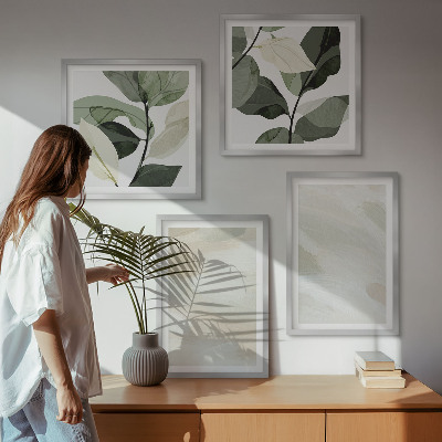 Dekorativní sada obrazů Jasné abstraktní boho barvy