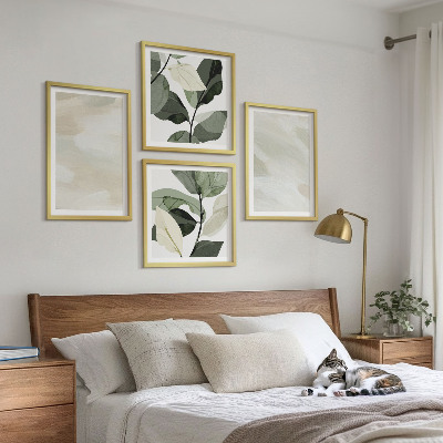 Dekorativní sada obrazů Jasné abstraktní boho barvy