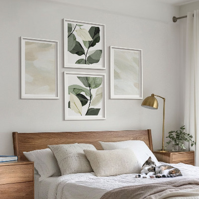 Dekorativní sada obrazů Jasné abstraktní boho barvy
