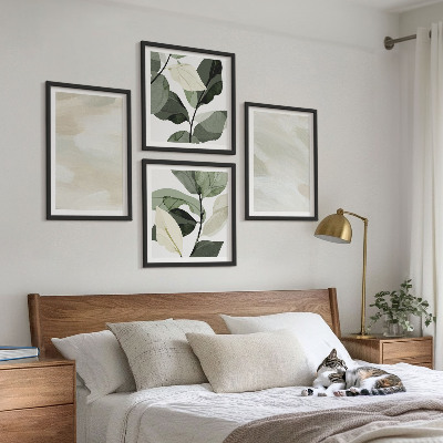 Dekorativní sada obrazů Jasné abstraktní boho barvy
