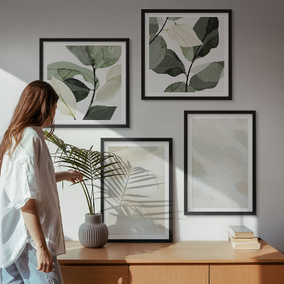 Dekorativní sada obrazů Jasné abstraktní boho barvy