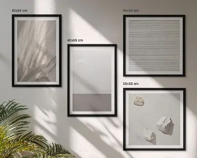 Moderní sada obrazů jemné boho textury přírody