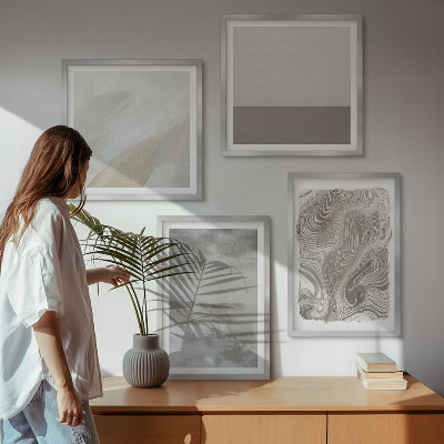 Dekorativní sada obrazů Průmyslové designové struktury