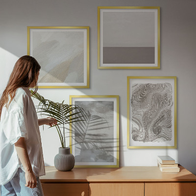 Dekorativní sada obrazů Průmyslové designové struktury
