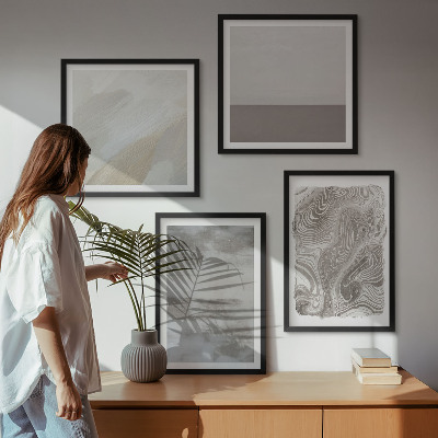 Dekorativní sada obrazů Průmyslové designové struktury