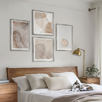Dekorativní sada obrazů Designová abstrakce, inspirace přírodou