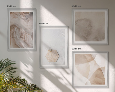 Dekorativní sada obrazů Designová abstrakce, inspirace přírodou