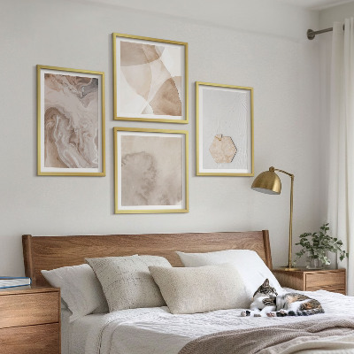 Dekorativní sada obrazů Designová abstrakce, inspirace přírodou
