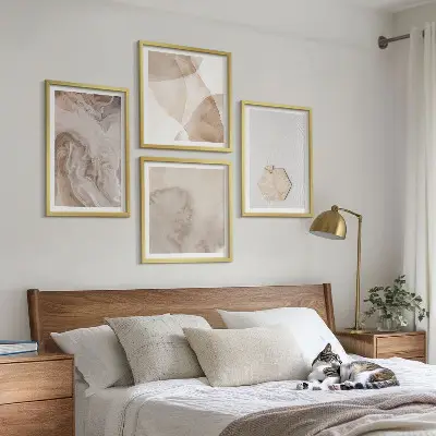 Dekorativní sada obrazů designová abstrakce s inspirací přírodou
