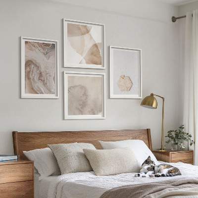 Dekorativní sada obrazů Designová abstrakce, inspirace přírodou