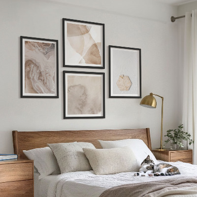 Dekorativní sada obrazů Designová abstrakce, inspirace přírodou