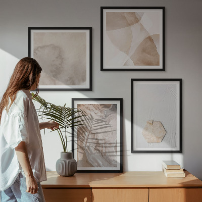 Dekorativní sada obrazů Designová abstrakce, inspirace přírodou