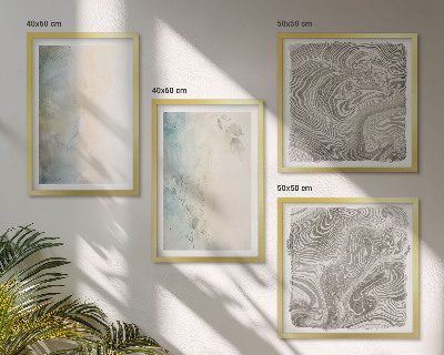Dekorativní sada obrazů Jemné akvarelové kartony