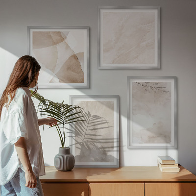 Moderní sada obrazů Akvarelové barvy boho textury