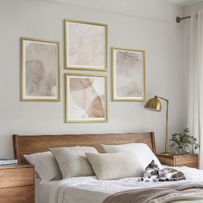 Moderní sada obrazů Akvarelové barvy boho textury