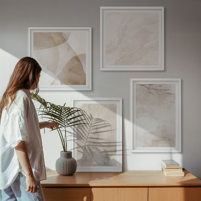 Moderní sada obrazů Akvarelové barvy boho textury