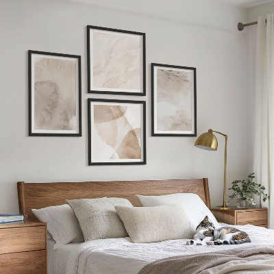 Moderní sada obrazů Akvarelové barvy boho textury