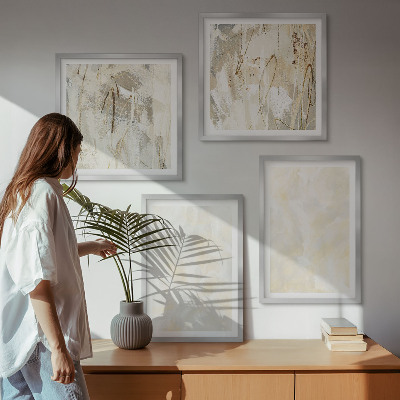 Dekorativní sada obrazů Design s jasnými texturami barvy