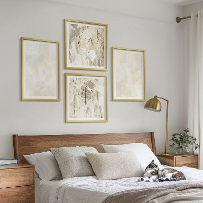 Dekorativní sada obrazů Design s jasnými texturami barvy