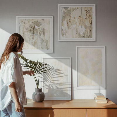 Dekorativní sada obrazů Design s jasnými texturami barvy