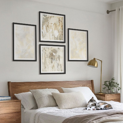 Dekorativní sada obrazů Design s jasnými texturami barvy