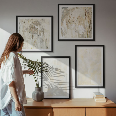Dekorativní sada obrazů Design s jasnými texturami barvy