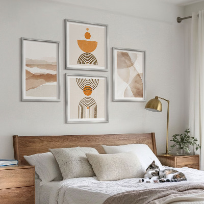 Moderní sada obrazů Struktury odstínů minimalismu
