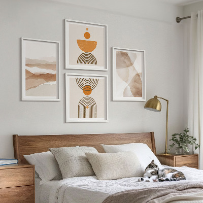 Moderní sada obrazů Struktury odstínů minimalismu