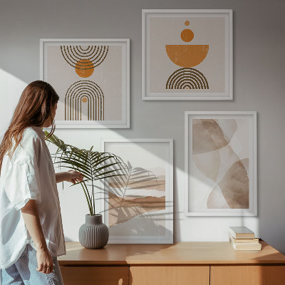 Moderní sada obrazů Struktury odstínů minimalismu