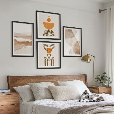 Moderní sada obrazů Struktury odstínů minimalismu