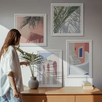 Dekorativní sada obrazů s motivem městské architektury