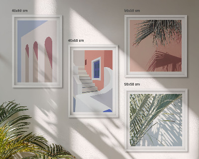 Dekorativní sada obrazů Ilustrace městské architektury