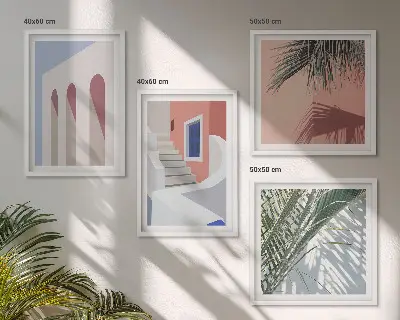 Dekorativní sada obrazů s motivem městské architektury