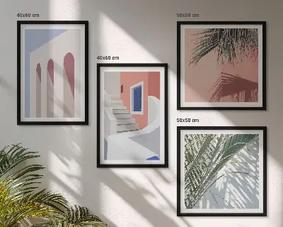 Dekorativní sada obrazů s motivem městské architektury
