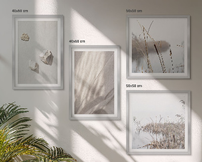 Moderní sada obrazů Detailní záběry struktury v boho stylu