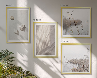 Moderní sada obrazů Detailní záběry struktury v boho stylu