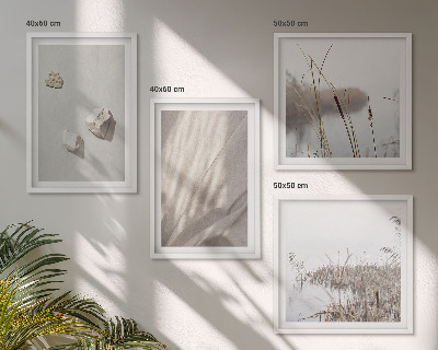 Moderní sada obrazů Detailní záběry struktury v boho stylu