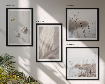 Moderní sada obrazů Detailní záběry struktury v boho stylu