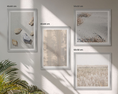 Dekorativní sada obrazů Boho přírodní textury