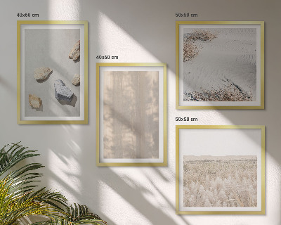 Dekorativní sada obrazů Boho přírodní textury